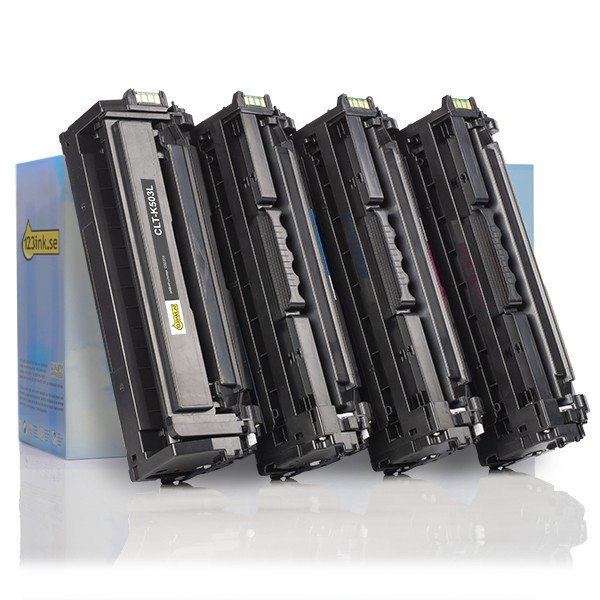 Varumärket 123ink ersätter HP SU147A (CLT-K503L) BK/C/M/Y toner 4-pack  130029 - 1