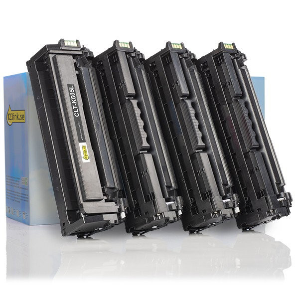 Varumärket 123ink ersätter HP SU168A (CLT-K505L) BK/C/M/Y toner 4-pack  130027 - 1