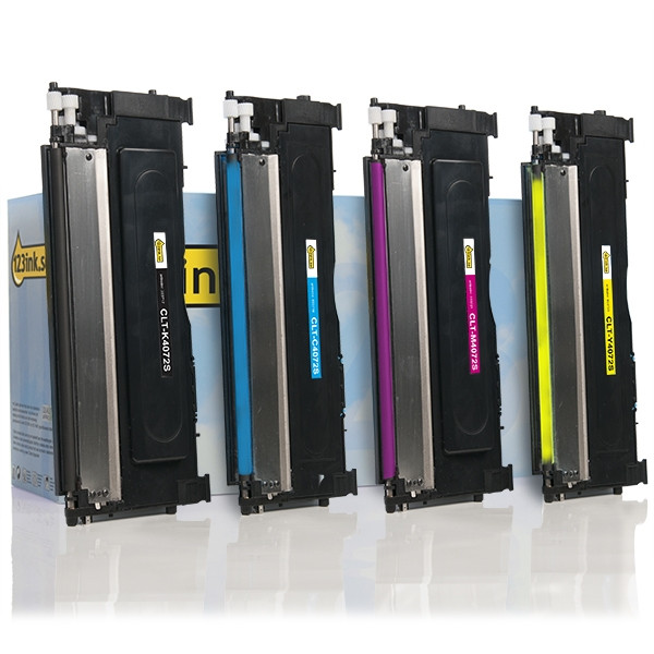 Varumärket 123ink ersätter HP SU382A (CLT-P4072C) BK/C/M/Y toner 4-pack SU382AC 092677 - 1