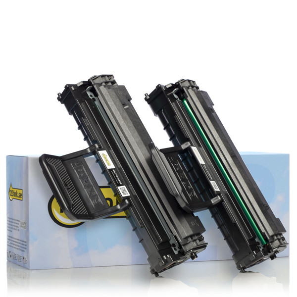 Varumärket 123ink ersätter HP SV118A (MLT-P1082A) svart toner 2-pack SV118AC 092627 - 1