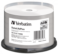 Verbatim DataLifePlus CD-R | 52X | 700MB | Spindle | 50-pack 43756 500175