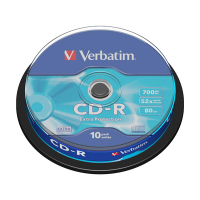 Verbatim Extra Protection CD-R | 52x | 700MB | Spindle | 10-pack 500177