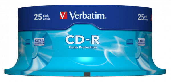 Verbatim Extra Protection CD-R | 52x | 700MB | Spindle | 25-pack 43432 833192 - 1