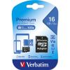 Verbatim Micro SDHC minneskort + adapter 16GB | klass 10 | Verbatim 44082 500169 - 1