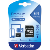 Verbatim Micro SDXC minneskort + adapter 64GB | klass 10 | Verbatim 44084 500171 - 1