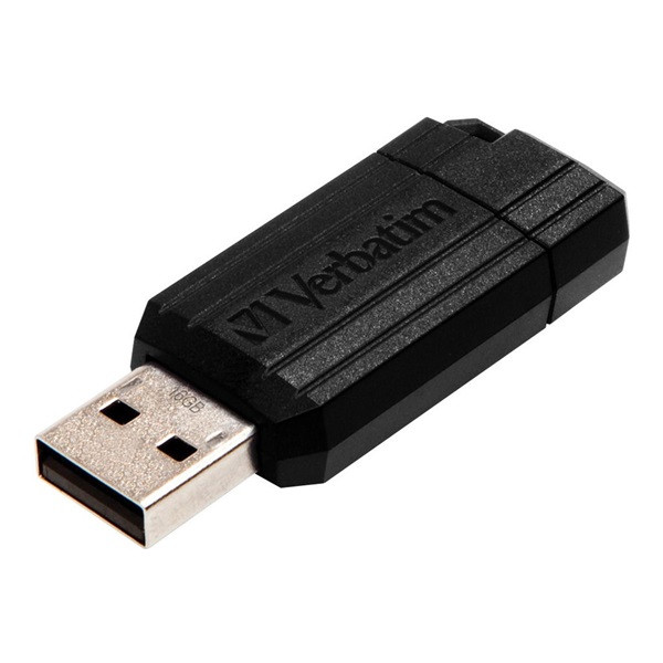 Verbatim USB-minne 2.0 | 16GB | Verbatim PinStripe 49063 500264 - 2