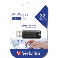 Verbatim USB-minne 3.0 | 32GB | Verbatim PinStripe 49317 500168