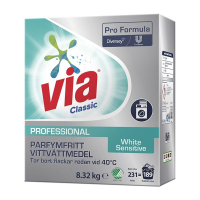 ​​​​​​​Tvättmedel 8,3kg | Via Professional White Sensitive 501608