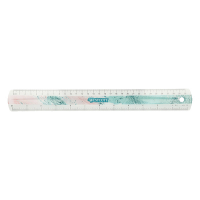 Linjal 30cm plast | Westcott Trendsetter | rosa 221083