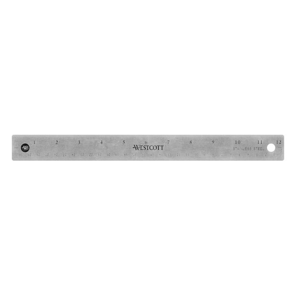 Linjal 30cm rostfritt stål | Westcott 221032 - 1