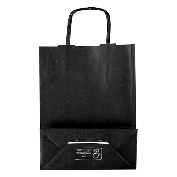 Bärkasse | 18x24x8cm | svart | 100st 402710 - 2