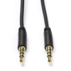 Ljudkabel 3.5mm | Goobay | 0.5m | svart