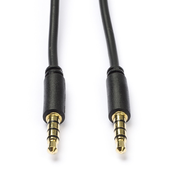 White label Ljudkabel 3.5mm | Goobay | 3m | svart 63832 K010412085 - 1