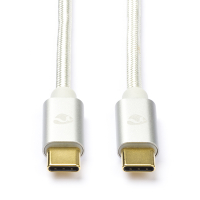 White label USB-C till USB-C 2.0 kabel | Nedis | 1m | vit CCTB60800AL10 M010214192
