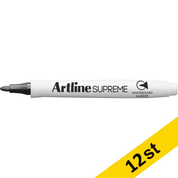 Whiteboardpenna 1.5mm | Artline Supreme | svart | 12st  360794 - 1