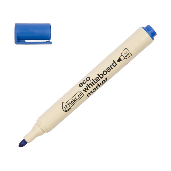Whiteboardpenna 1.5mm - 3.0mm | 123ink | blå | återvunnit plast 4-28003C 390588 - 1
