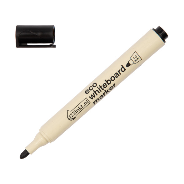 Whiteboardpenna 1.5mm - 3.0mm | 123ink | svart | återvunnet plast 4-28001C 390584 - 1