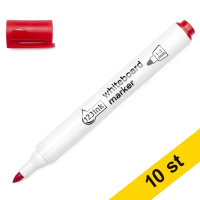 Whiteboardpenna 2.5mm | 123ink | röd | 10st⭐ 300394