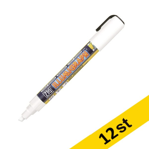 Whiteboardpenna 6.0mm | ZIG Illumigraph PMA-510 B | vit | 12st  360614 - 1