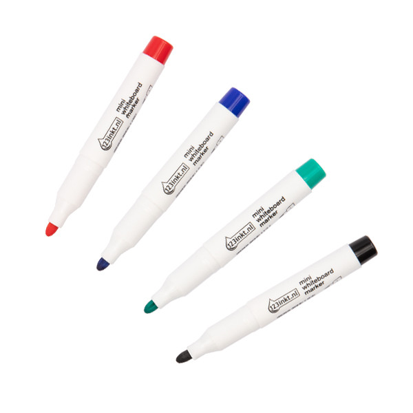 Whiteboardpenna mini 1.0mm | 123ink | sorterade färger | 4st  390574 - 1