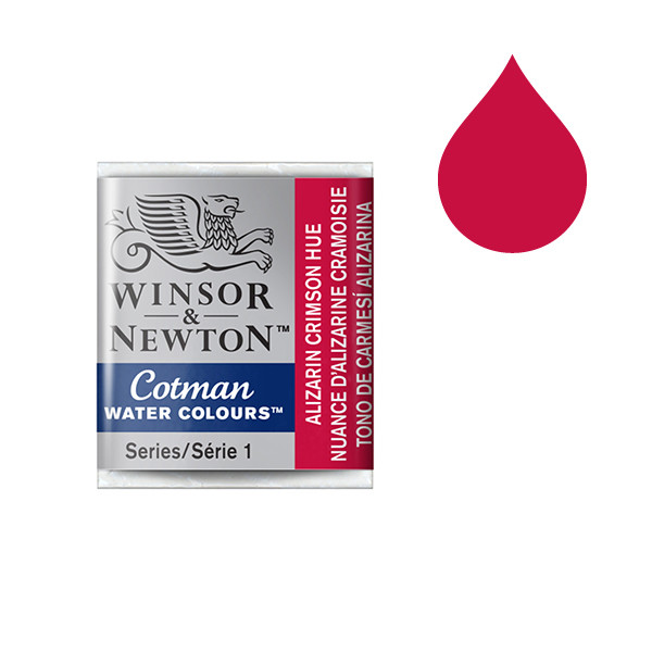 Winsor & Newton Cotman Akvarellfärg 003 Alizarine Crimson Hue (halvkopp) 301003 410466 - 1