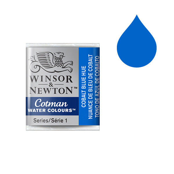 Winsor & Newton Cotman Akvarellfärg 179 Cobalt Blue Hue (halvkopp) 0301179 410477 - 1