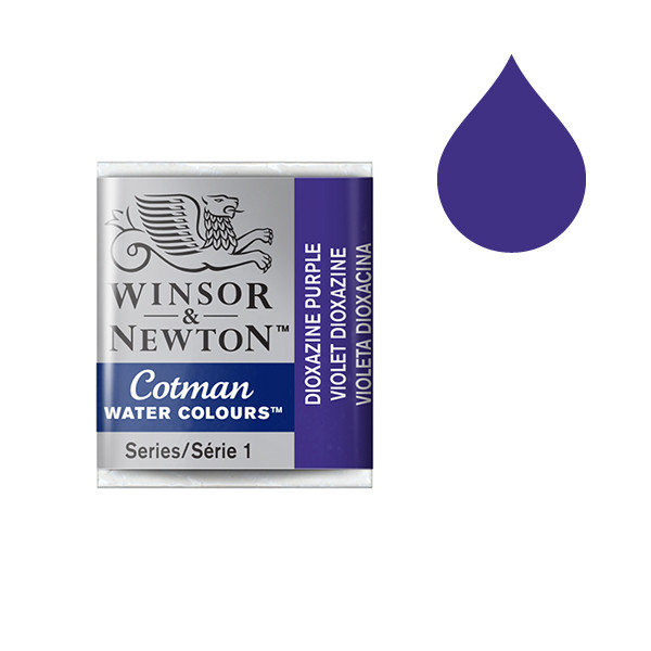 Winsor & Newton Cotman Akvarellfärg 231 Dioxazine Violett (halvkopp) 301231 410478 - 1