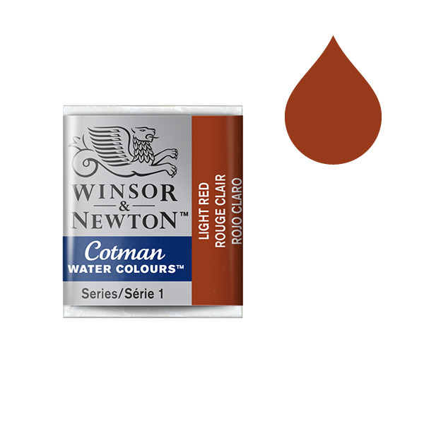 Winsor & Newton Cotman Akvarellfärg 362 Light Red (halvkopp) 301362 410490 - 1
