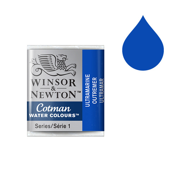 Winsor & Newton Cotman Akvarellfärg 660 Ultramarine (halvkopp) 301660 410502 - 1