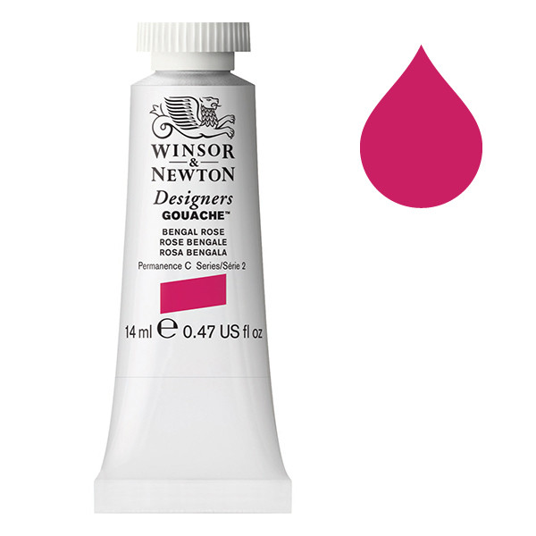 Winsor & Newton Designers Gouache 028 Bengal Rose | 14 ml 0605028 410656 - 1