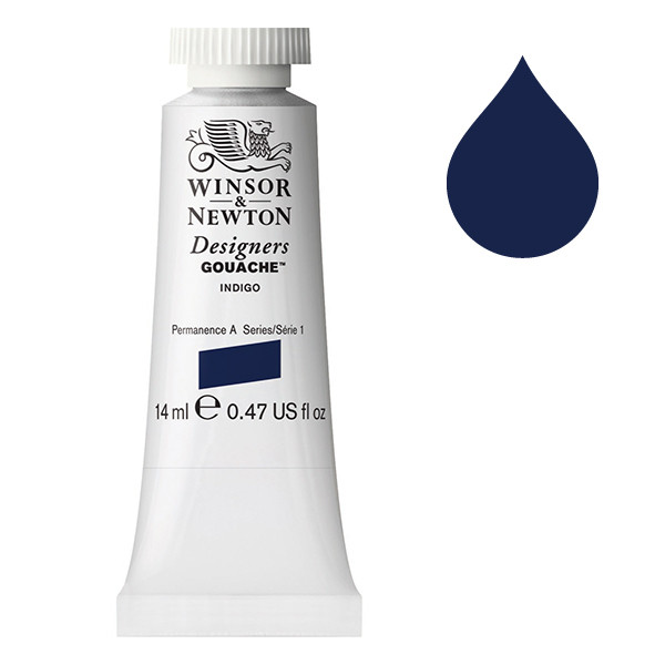 Winsor & Newton Designers Gouache 322 Indigo | 14 ml 0605322 410645 - 1