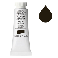 Winsor & Newton Designers Gouache 335 Jet Black | 14 ml 0605335 8840476 410643