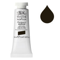 Winsor & Newton Designers Gouache 337 Lamp Black | 14 ml 0605337 410642