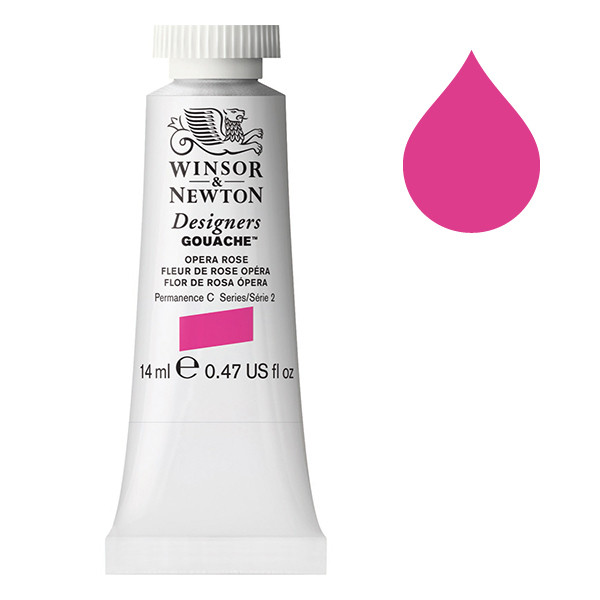 Winsor & Newton Designers Gouache 448 Opera Rose | 14 ml 0605448 410599 - 1