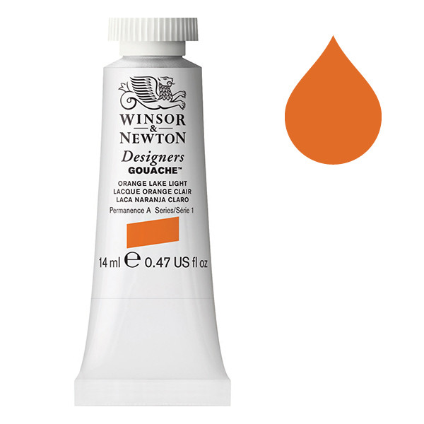 Winsor & Newton Designers Gouache 453 Orange Lake Light | 14 ml 0605453 410633 - 1