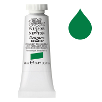 Winsor & Newton Designers Gouache 484  Permanent Green Middle | 14 ml 0605484 410629