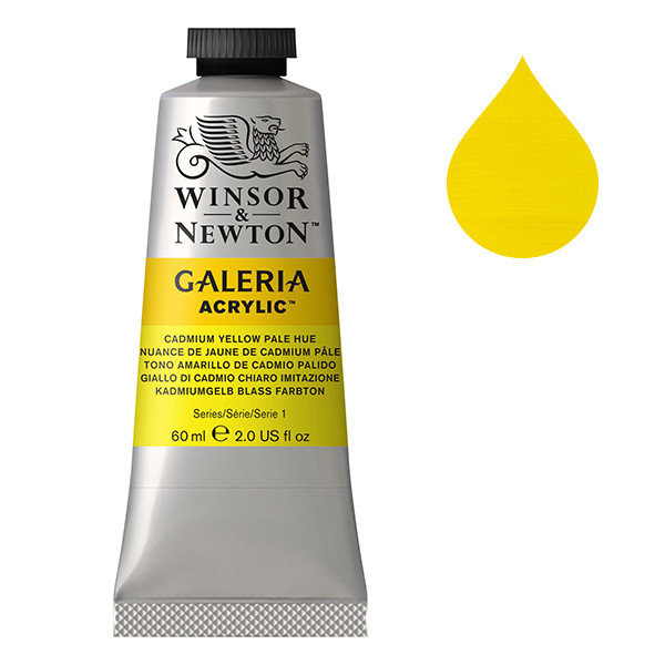Winsor & Newton Galeria Akrylfärg 114 Cadmium Yellow Pale Hue | 60 ml 2120114 410009 - 1