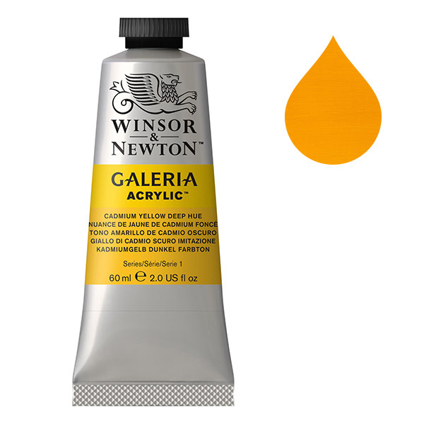 Winsor & Newton Galeria Akrylfärg 115 Cadmium Yellow Deep Hue | 60 ml 2120115 410007 - 1