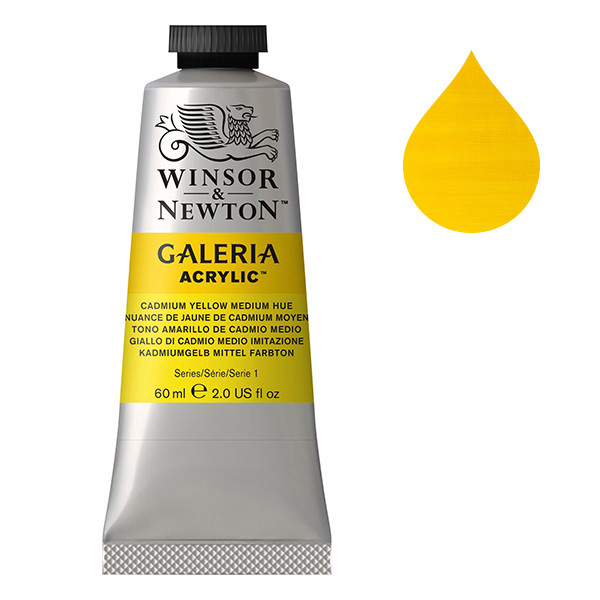 Winsor & Newton Galeria Akrylfärg 120 Cadmium Yellow Medium Hue | 60 ml 2120120 410008 - 1