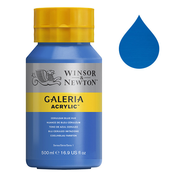 Winsor & Newton Galeria Akrylfärg 138 Cerulean Blue Hue | 500 ml 2150138 410070 - 1