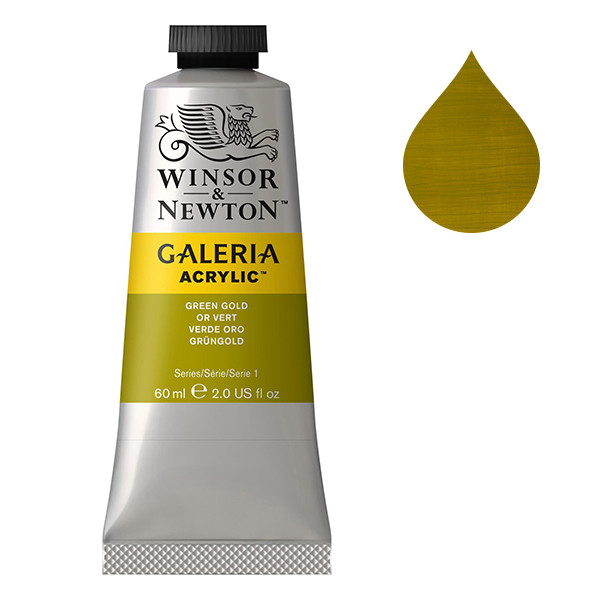 Winsor & Newton Galeria Akrylfärg 294 Green Gold | 60 ml 2120294 410017 - 1