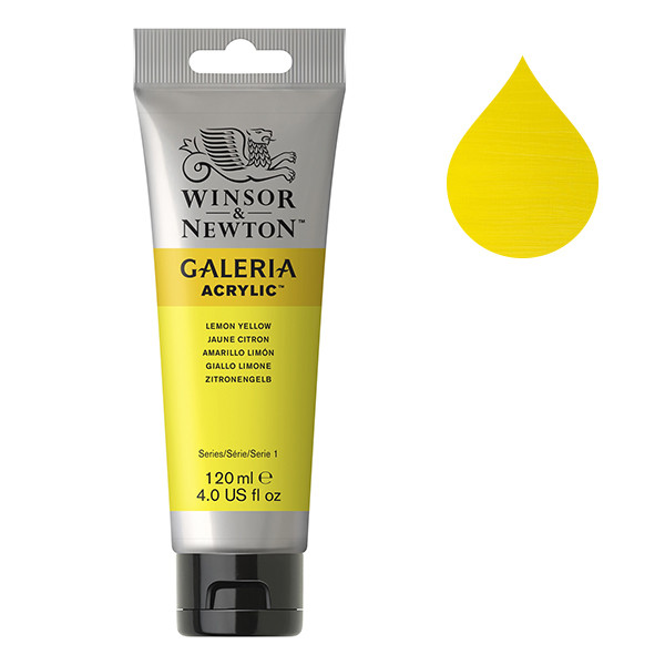 Winsor & Newton Galeria Akrylfärg 346 Lemon Yellow | 120 ml 2131346 410141 - 1