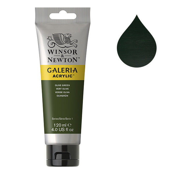 Winsor & Newton Galeria Akrylfärg 447 Olive Green | 120 ml 2131447 410145 - 1