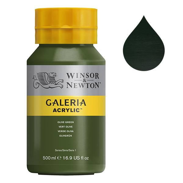 Winsor & Newton Galeria Akrylfärg 447 Olive Green | 500 ml 2150447 410085 - 1