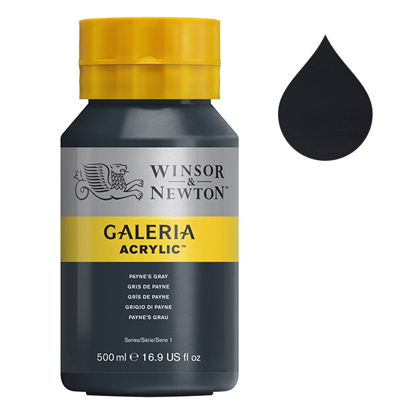 Winsor & Newton Galeria Akrylfärg 465 Payne's Gray | 500 ml 2150465 410092 - 1