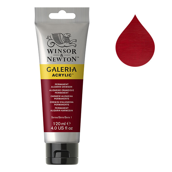 Winsor & Newton Galeria Akrylfärg 466 Permanent Alizarine Crimson | 120 ml 2131466 410153 - 1