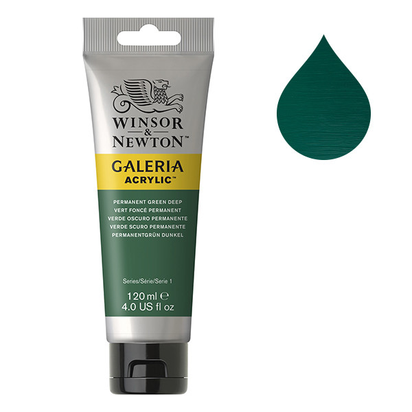 Winsor & Newton Galeria Akrylfärg 482 Permanent Green Deep | 120 ml 2131482 410154 - 1