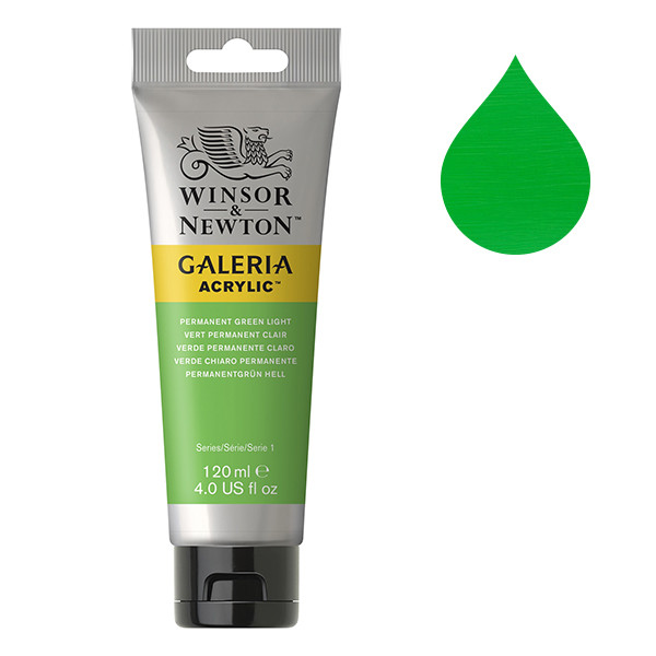 Winsor & Newton Galeria Akrylfärg 483 Permanent Green Light | 120 ml 2131483 410155 - 1