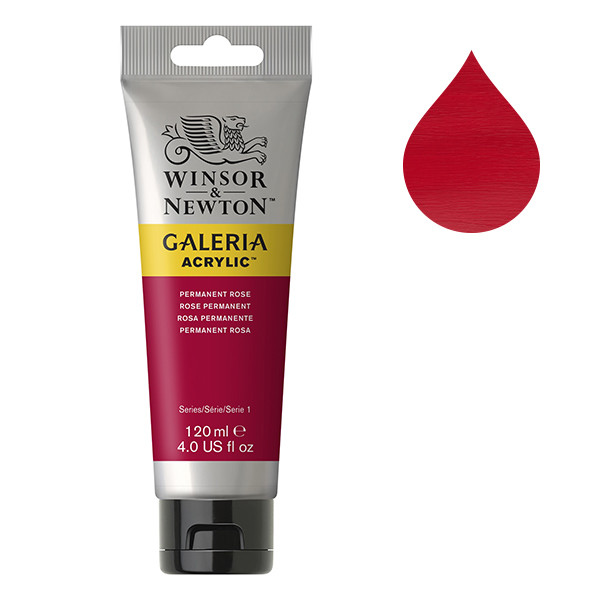 Winsor & Newton Galeria Akrylfärg 502 Permanent Rose | 120 ml 2131502 410158 - 1