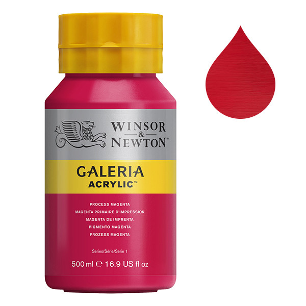 Winsor & Newton Galeria Akrylfärg 533 Process Magenta | 500 ml 2150533 410103 - 1